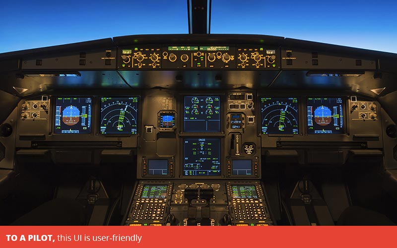 To a pilot, this UI is user-friendly
