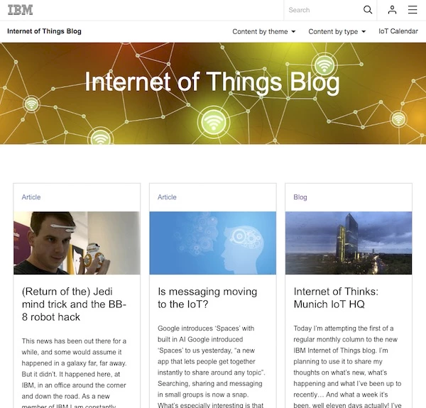 IBM Internet of Things Blog