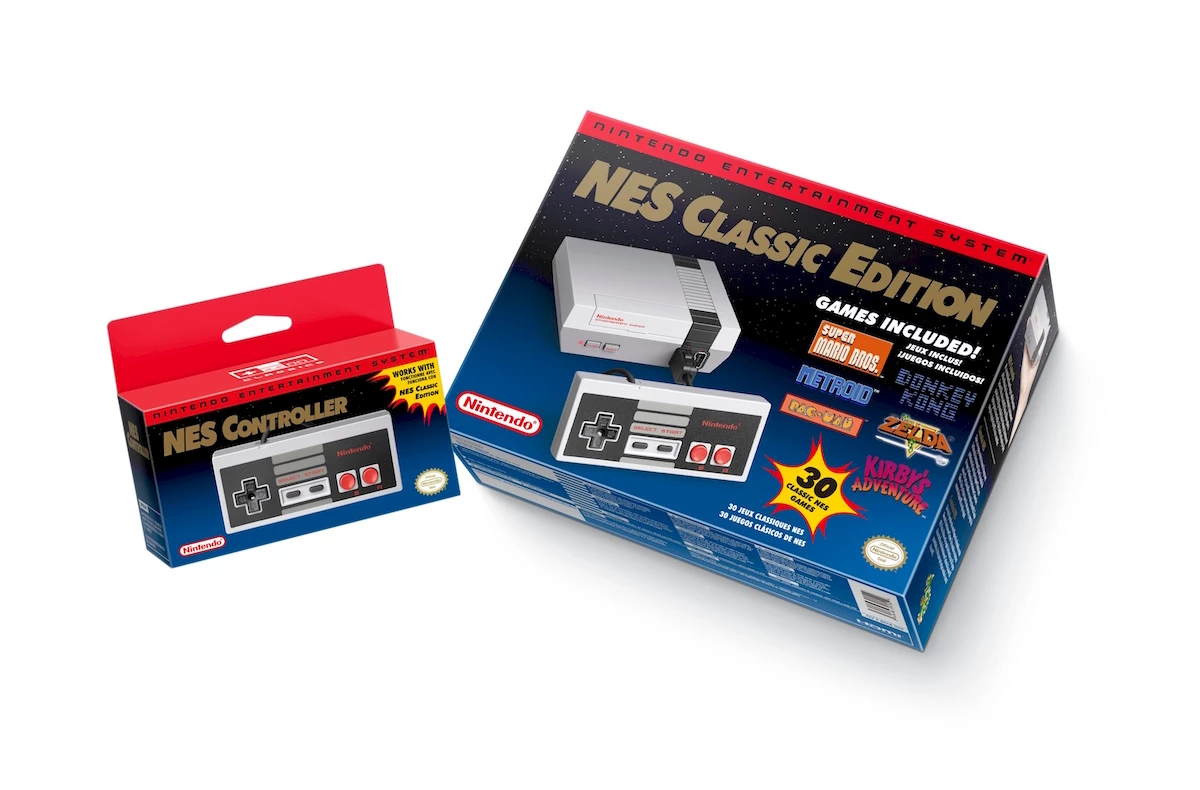 NES Classic boxes.