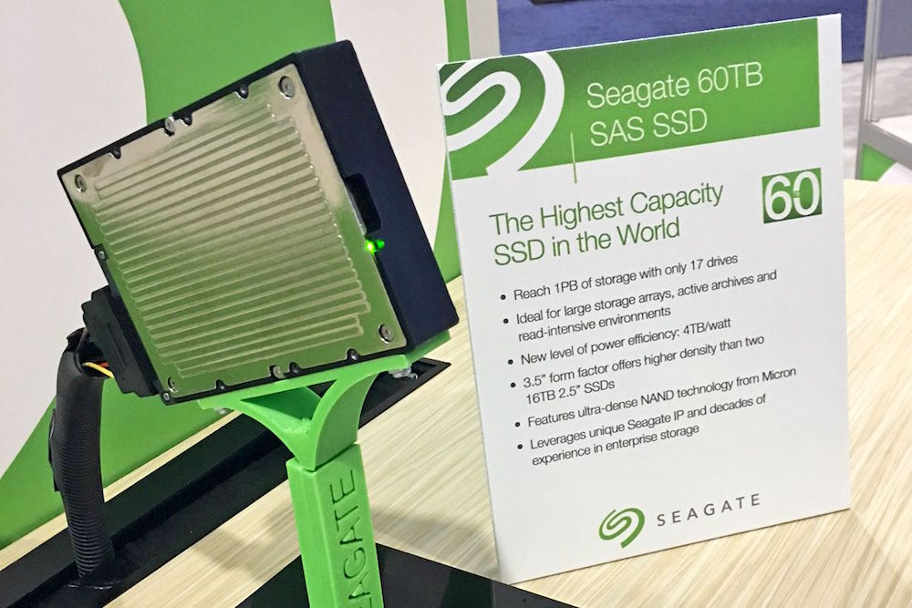 Seagate’s new 60TB SSD.