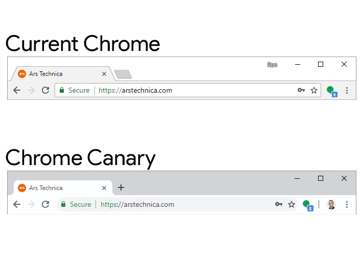 Chrome redesign.