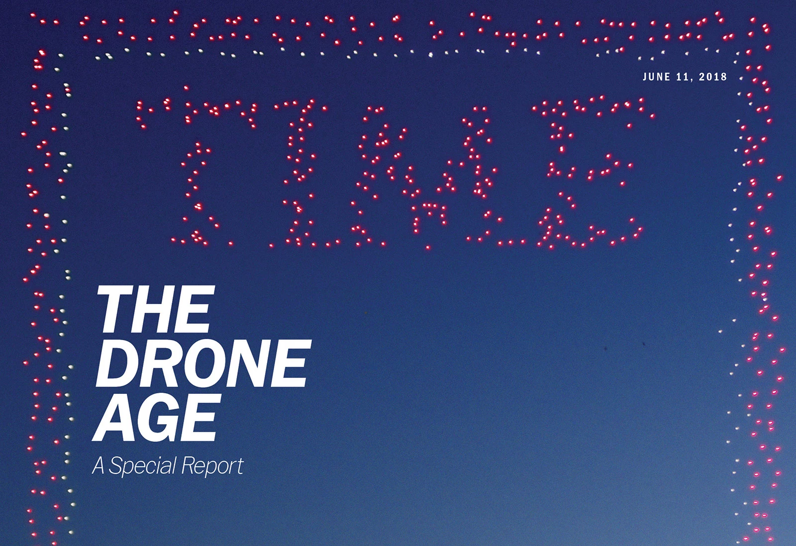 Time Magazine cover made from 958 Intel drones.