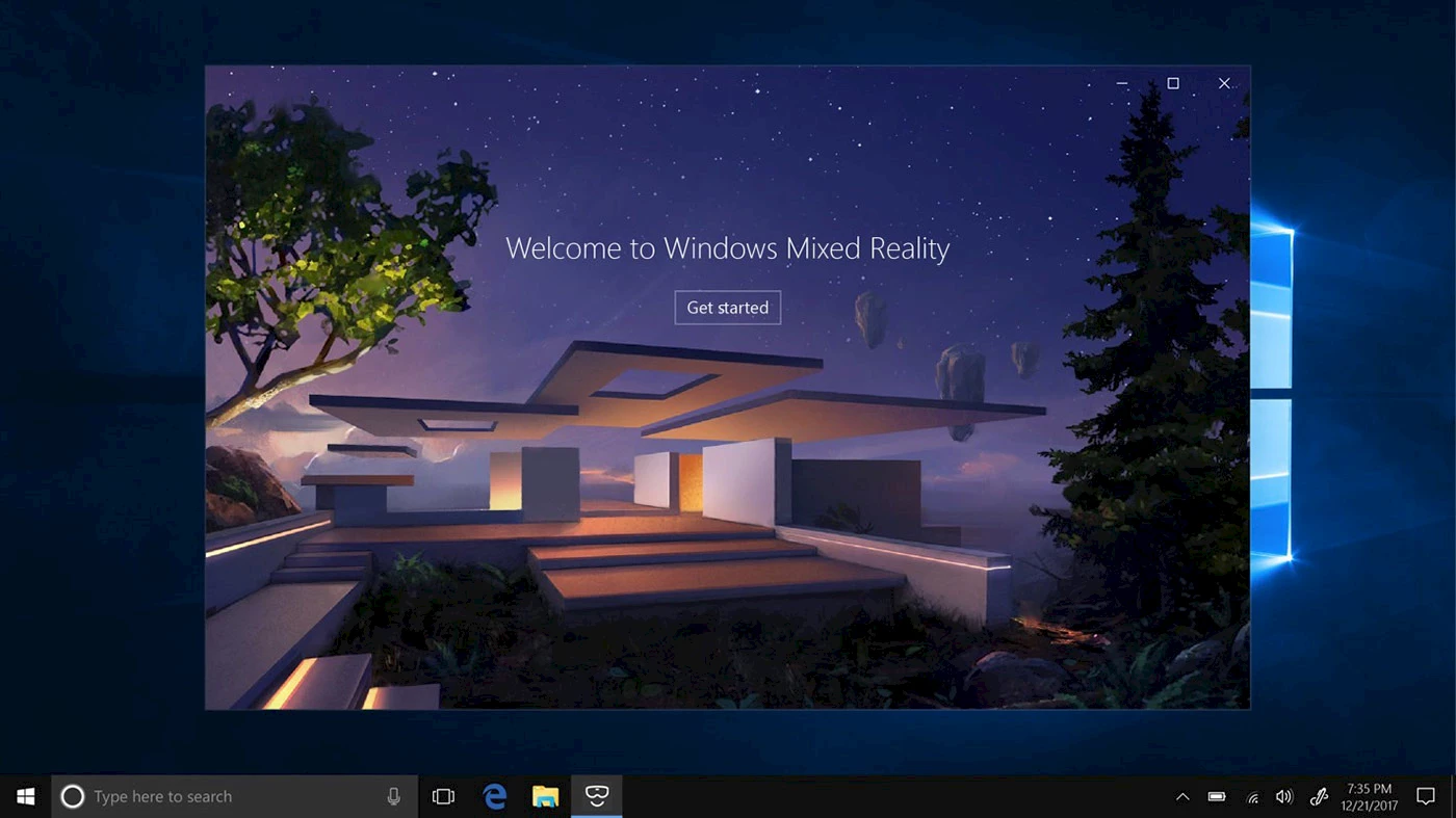 Windows Mixed Reality.