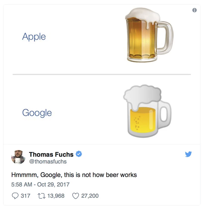 Hmmmm, Google, this is not how beer works.