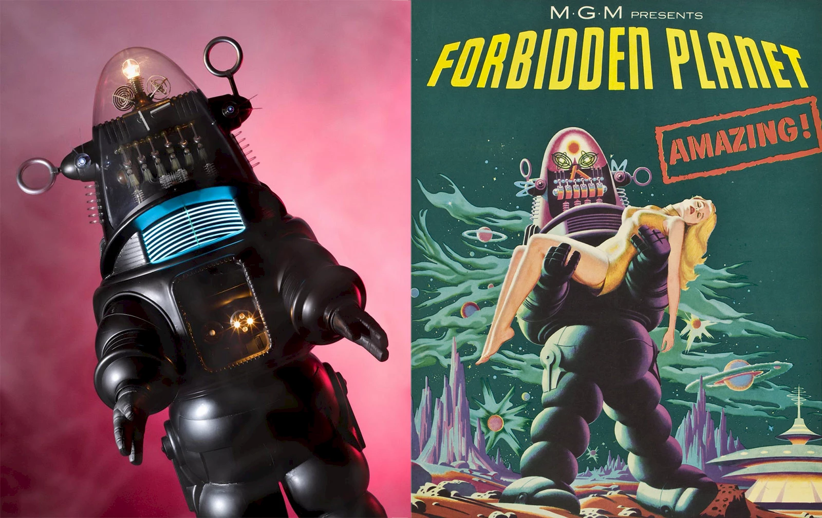Robby the Robot and the original film poster.