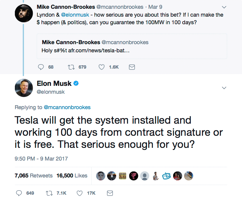Tesla will get the system installed and working 100 days from contract signature or it is free.