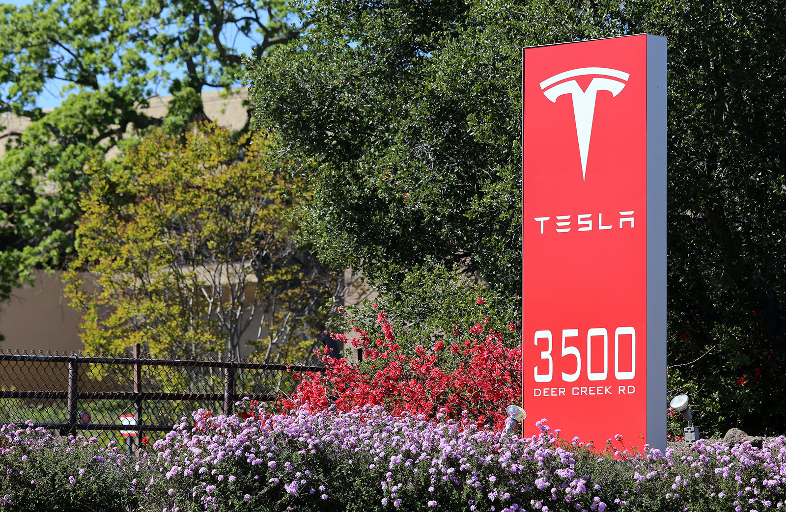 The Tesla Motors World Headquarters in Palo Alto.