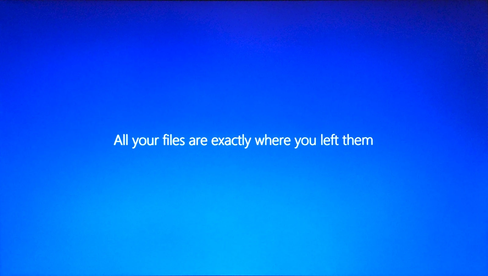 Windows 10 update.