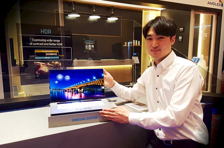 Samsung 15.6-inch UHD OLED.
