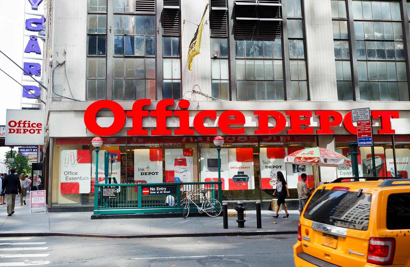Office Depot in Midtown Manhattan, NYC.