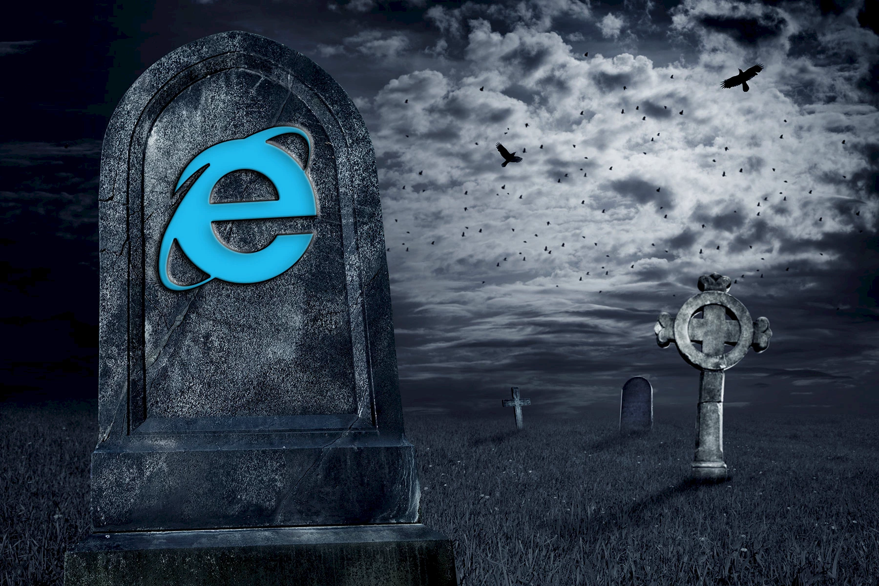 Internet Explorer tombstone.